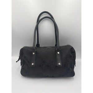 Salvatore Ferragamo Leather and Nylon Shoulder Bag